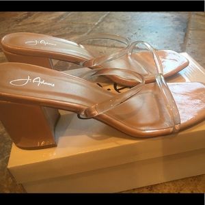 J. Adams Stormi Nude Block Heel